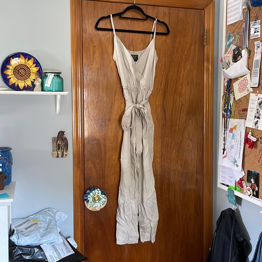 Abercrombie Tie Front Jumpsuit